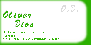 oliver dios business card