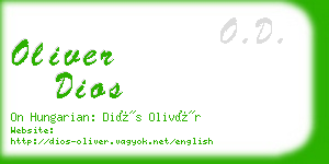 oliver dios business card